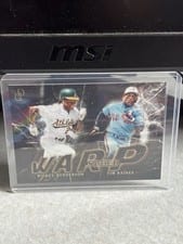 2025 Topps Dynamic Duals Warp Speed Rickey Henderson / Tim Raines #WS-04 card