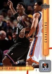 2001-02 Upper Deck Base Set Ricky Davis #250 card