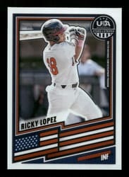 2026 Panini Stars & Stripes Prizm Base Set Ricky Lopez #102 card
