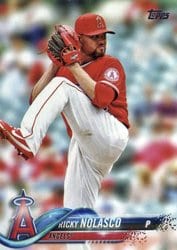 2018 Topps Base Set Ricky Nolasco #168 card