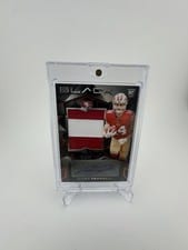 2024 Panini Black Rookie Patch Autographs Ricky Pearsall #208 card
