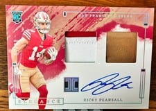 2024 Panini Impeccable Rookie Patch Autos Ricky Pearsall #9 card
