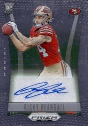 2024 Panini Prizm Deca Signatures Ricky Pearsall #S-RPL card