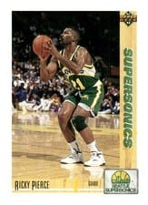 1991-92 Upper Deck Base Set Ricky Pierce #156 card