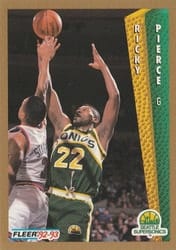 1992-93 Fleer Base Set Ricky Pierce #217 card