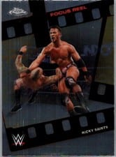 2026 Topps Chrome WWE Focus Reel Ricky Saints #FR-1 card