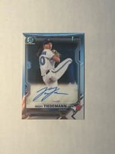 2021 Bowman Draft Chrome Draft Autographs Ricky Tiedemann #CDA-RTI card