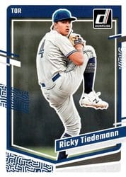2023 Donruss Base Set Ricky Tiedemann #119 card