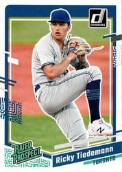 2023 Donruss Base Set Ricky Tiedemann #35 card