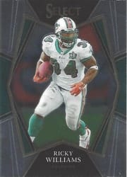 2021 Panini Select Base Set Ricky Williams #136 card