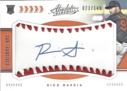 2020 Panini Absolute Base Set Rico Garcia #142 card