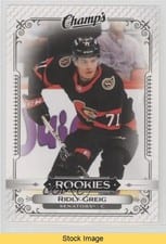 2023-24 Upper Deck Champs Rookies Ridly Greig #C-4 card