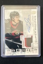 2023-24 Upper Deck Premier 2003-04 Rookie Patch Autograph Ridly Greig #SRR-RG card