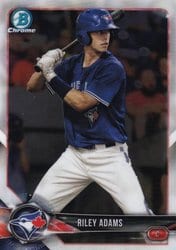 2018 Bowman Chrome Prospects Riley Adams #BCP241 card