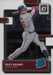 2022 Donruss Optic Base Set Riley Adams #75 card