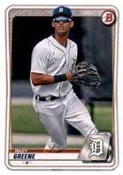 2020 Bowman Draft Base Set Riley Greene #BD-180 card