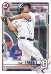 2021 Bowman Prospects Riley Greene #BP-4 card