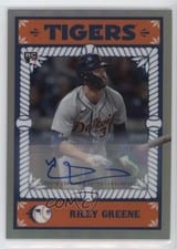 2023 Bowman Chrome Ascensions Autographs Riley Greene #BA-6 card