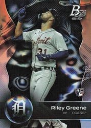 2023 Bowman Platinum Base Set Riley Greene #26 card