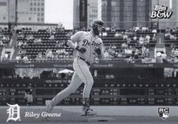 2023 Topps Black & White Base Set Riley Greene #89 card