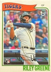 2023 Topps Brooklyn Collection Base Set Riley Greene #31 card