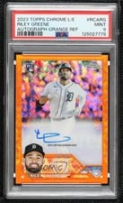 2023 Topps Chrome Logofractor Edition Autographs Riley Greene #RCA-RG card