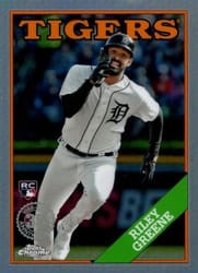 2023 Topps Chrome Update 1988 Topps Baseball Riley Greene #88CU-9 card