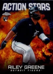 2023 Topps Chrome Update Action Stars Riley Greene #ASC-8 card