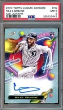 2023 Topps Cosmic Chrome Autographs Riley Greene #CCA-RG