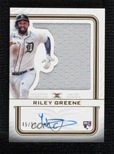 2023 Topps Definitive Collection Autograph Relic Riley Greene #ARC-RG card