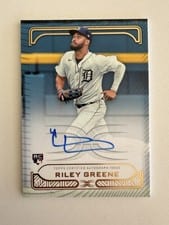 2023 Topps Definitive Collection Defining Images Autographs Riley Greene #DIA-RG card