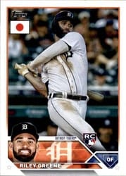 2023 Topps Japan Edition Base Set Riley Greene #119 card
