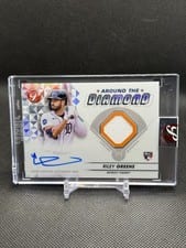 2023 Topps Pristine Around the Diamond Autograph Relics Riley Greene #ADR-RG card