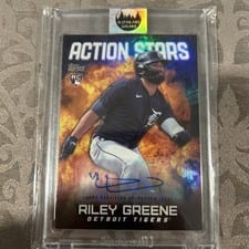 2023 Topps Update Action Stars Autographs Riley Greene #AS-8 card
