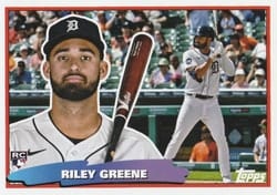 2023 Topps Update Oversized Topps Big Baseball Riley Greene #BIG-8 card