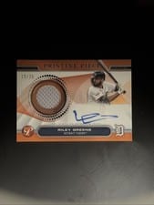 2024 Topps Pristine Pieces Autograph Relic Riley Greene #PPAR-RG card