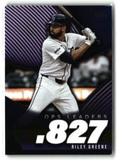 2025 Topps OPS Leaders Riley Greene #OPS-24 card
