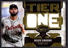 2025 Topps Tier One Die-Cut Relics Riley Greene #T1RD-RG card