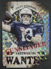 2024 Bowman University Best Gunslingers & Bandits Die-Cuts Set Riley Leonard #GB-10 card