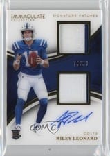 2025 Panini Flawless Rookie Patch Autographs Riley Leonard #14