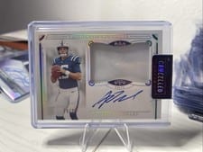 2025 Panini National Treasures Rookie Patch Autographs Riley Leonard #174 card