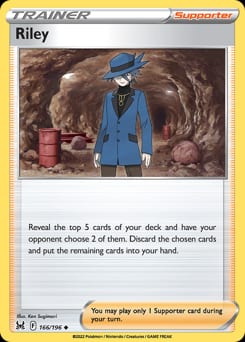 Lost Origin Riley #166 card
