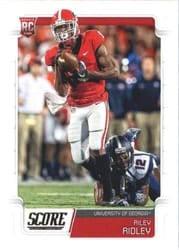 2019 Score Base Set Riley Ridley #382 card
