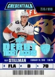 2019-20 Upper Deck Credentials Base Set Riley Stillman #76 card