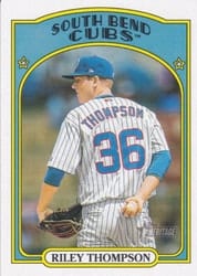 2021 Topps Heritage Minor League Base Set Riley Thompson #12 card