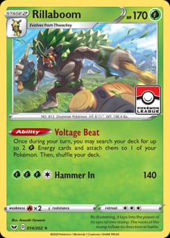Sword & Shield Rillaboom #14 card