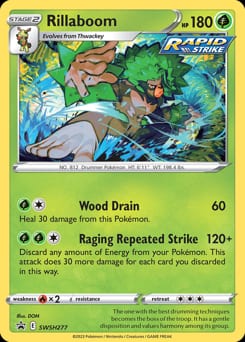 SWSH Black Star Promos Rillaboom #SWSH277 card