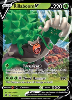 Rebel Clash Rillaboom V #17 card