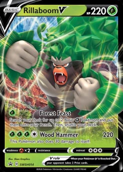 SWSH Black Star Promos Rillaboom V #SWSH014 card