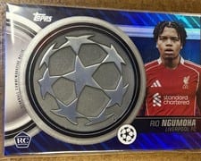 2025-26 Topps UEFA Club Competitions Starball Commemorative Relics Rio Ngumoha #SCR-RN card
